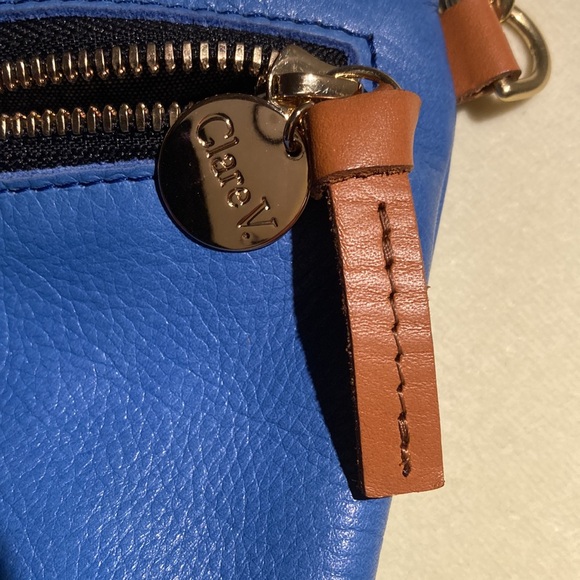 Clare V Grande Fanny in Rare Cobalt Blue Excellent! - Picture 9 of 12